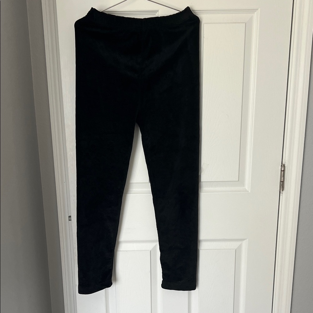 Black Velvet Leggings